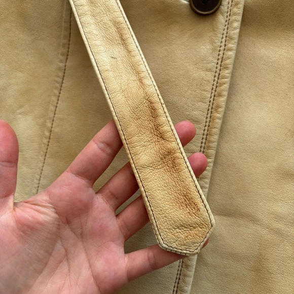 Vintage Le Chateau 70s Style Leather Trench Coat - Picture 13 of 16